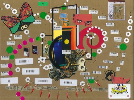 La guerra de los libros de guerra. Collage A3.