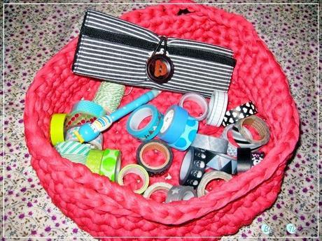 Cesto de trapillo con asas Cesto de trapillo con asas