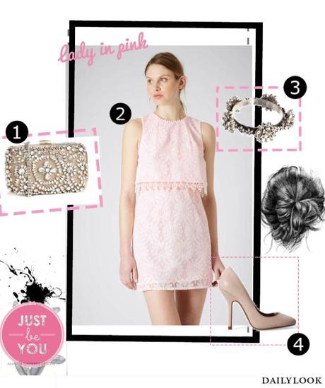 Beautysets - pink crochet dress