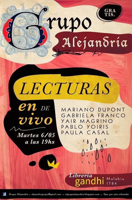 Eventos | El Grupo Alejandría invita a escuchar literatura en la Librería Ghandi