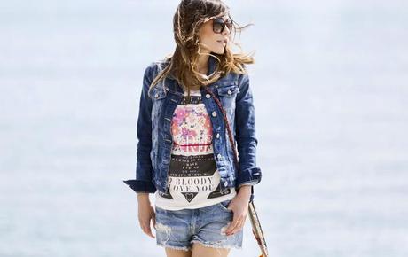 street style santander barbara crespo i bloody love you tshirt denim fashion blogger outfit blog de moda