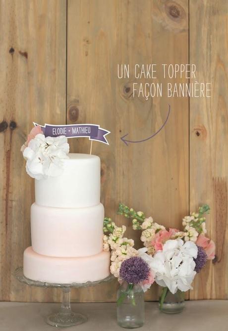 ¡5 cake toppers imprimibles gratuitos para la tarta de tu boda!