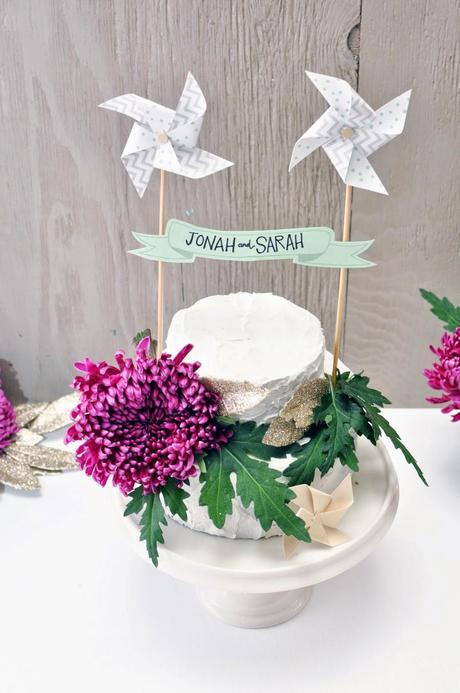 ¡5 cake toppers imprimibles gratuitos para la tarta de tu boda!