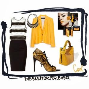 I love this... Black&White mixed with yelow