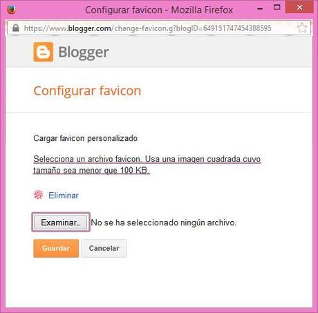 Cómo editar y poner Favicon para tu blog