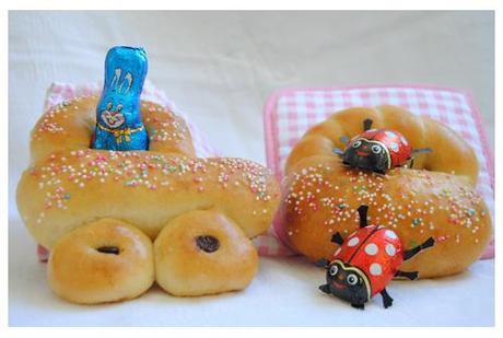 Monas de Pascua con chocolatina