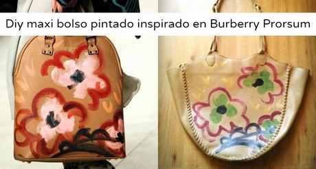 El diy mas barato que he hecho con solo pinturas acrílicas he clonado este bolso en uno como los de burberrys prorsum, es muy fácil de hacer.
