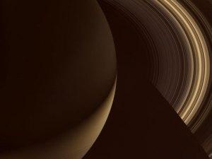 Golden Night on Saturn