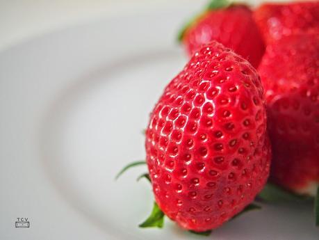 Macro del día, fresas