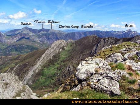 Ruta Peña Redonda: Vista de la Llambria, Campigüeños y Tiatordos