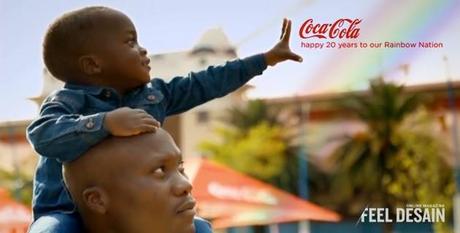 Coca-Cola celebra el 20 aniversario de South Africa creando para ellos un arcoiris