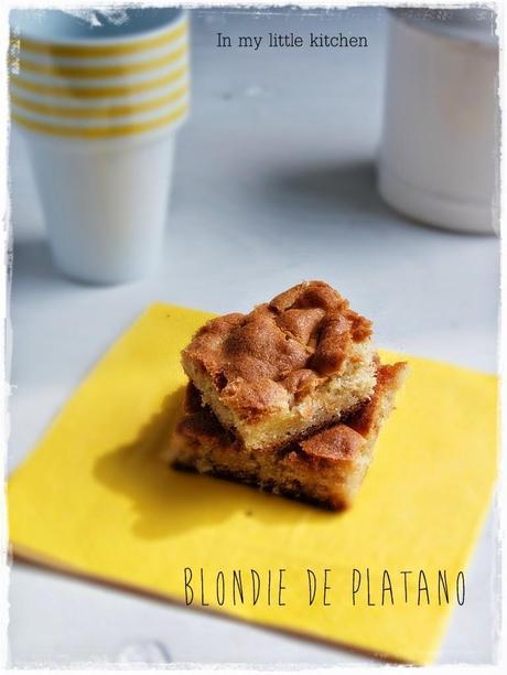 Blondie de plátano Blondie de plátano