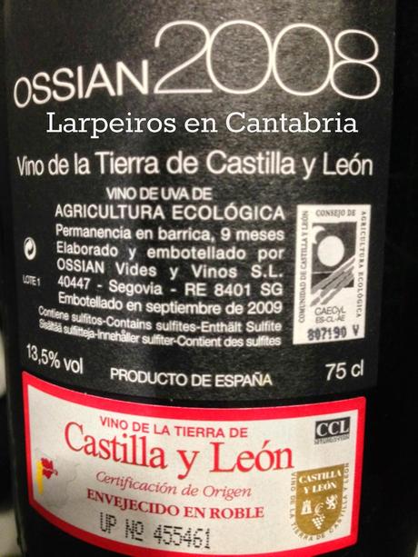 Vino Blanco Ossian 2008: Nos enamoró