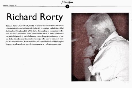 ENTREVISTA A RICHARD RORTY (1996)
