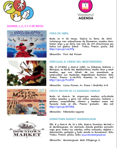 AGENDA 1, 2, 3 Y 4 DE MAYO.- Agenda Barcelona Colours