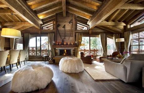 Chalet de Estilo Rustico en el Centro de Esqui de Courchevel