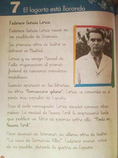 Lorca para Primaria: “Murió cerca de su pueblo”
