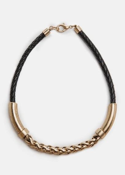 Collar combinado cuero