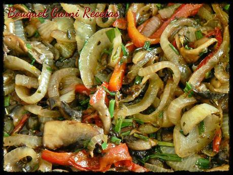 Sándwich gratinado de hongos Portobello