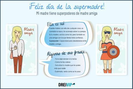 Infografia Dia de la madre superpoder mama amiga