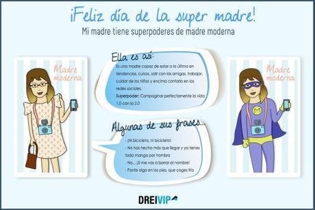 Infografia Dia de la madre superpoder mama moderna