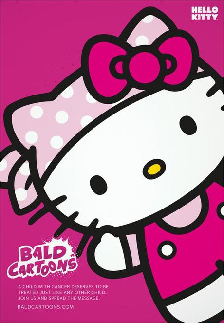 Los dibujos animados se quedan sin pelo para apoyar a los niños con cáncer.