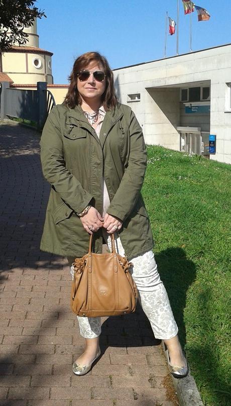 A mi estilo: Parka militar y pantalón estampado