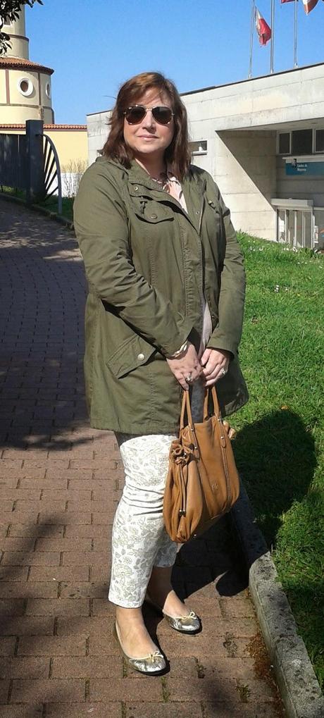 A mi estilo: Parka militar y pantalón estampado