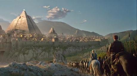 Daenerys y su ejército llegando a Mereeen