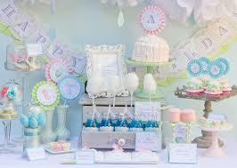 Lindas mesas decoradas para baby shower