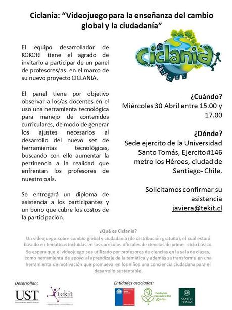 Ciclania, videojuego gratuito sobre cambio global y ciudadanía