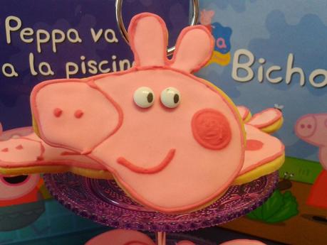 Galletas Peppa pig decoradas con glasa real