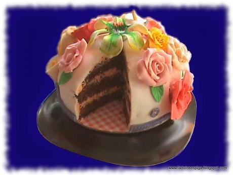 TARTA DE FLORES PARA EL DÍA DE LA MADRE.