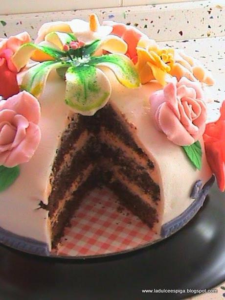 TARTA DE FLORES PARA EL DÍA DE LA MADRE.