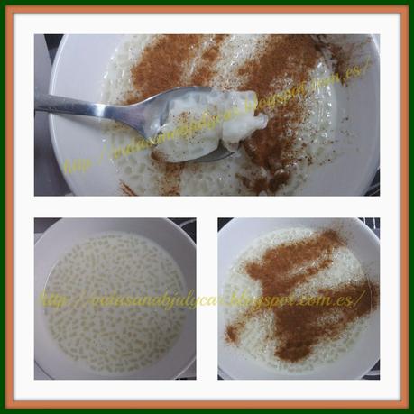 Arroz con leche shirataki (para dietas)