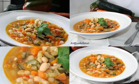 Alubias con verduras al curry