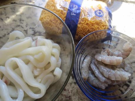 Fideuá con calamares