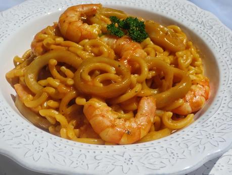 Fideuá con calamares