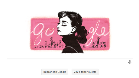 Doodle por el 85 aniversario del nacimiento de Audrey Hepburn