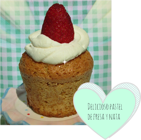 Pastelillo de nata y fresa, un bocado delicioso