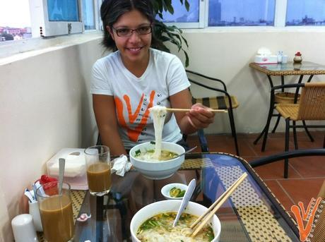 Desayuno en el hotel de Hanoi