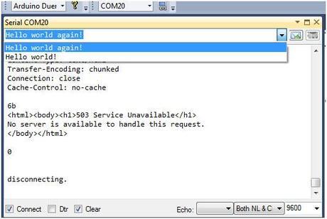 Serial Console Arduino para Visual Studio