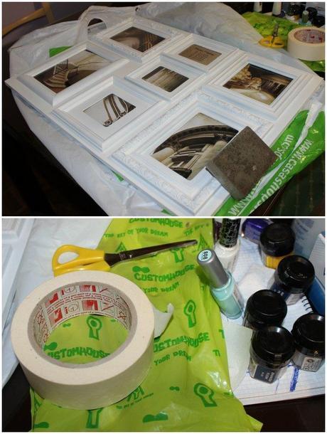 Diy: Modificar un marco de fotos multiple Diy: Modificar un marco de fotos multiple