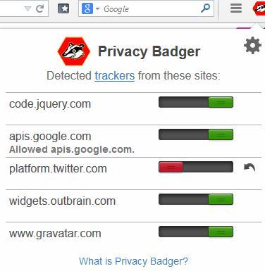 Privacy Badger: Bloquea el seguimiento de las páginas web y los anuncios que comprometan tu privacidad