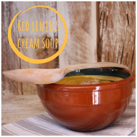 Crema especiada de lentejas rojas