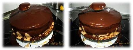 Tarta de dulce de leche y chocolate