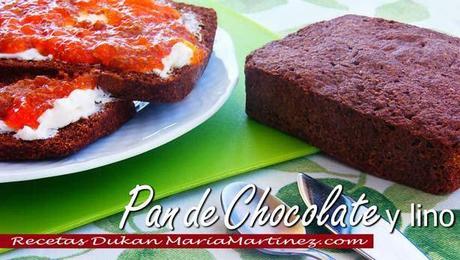 Pan de Chocolate y Lino (linaza) Pan Dukan de Lino y Chocolate {Desayuno dieta Dukan}
