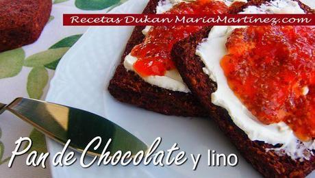 Pan de Chocolate y Lino (linaza) Pan Dukan de Lino y Chocolate {Desayuno dieta Dukan}