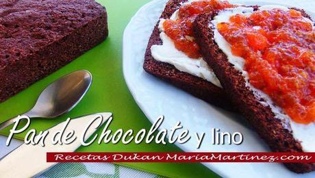 Pan de Chocolate y Lino (linaza) Pan Dukan de Lino y Chocolate {Desayuno dieta Dukan}
