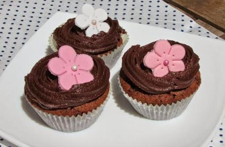 Cupcake de chocolate con más chocolate, ummm